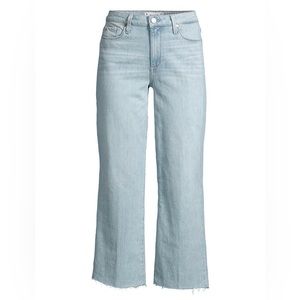 PAIGE Jeans Nellie Cut Off Raw Hem Cropped Culottes Size 30